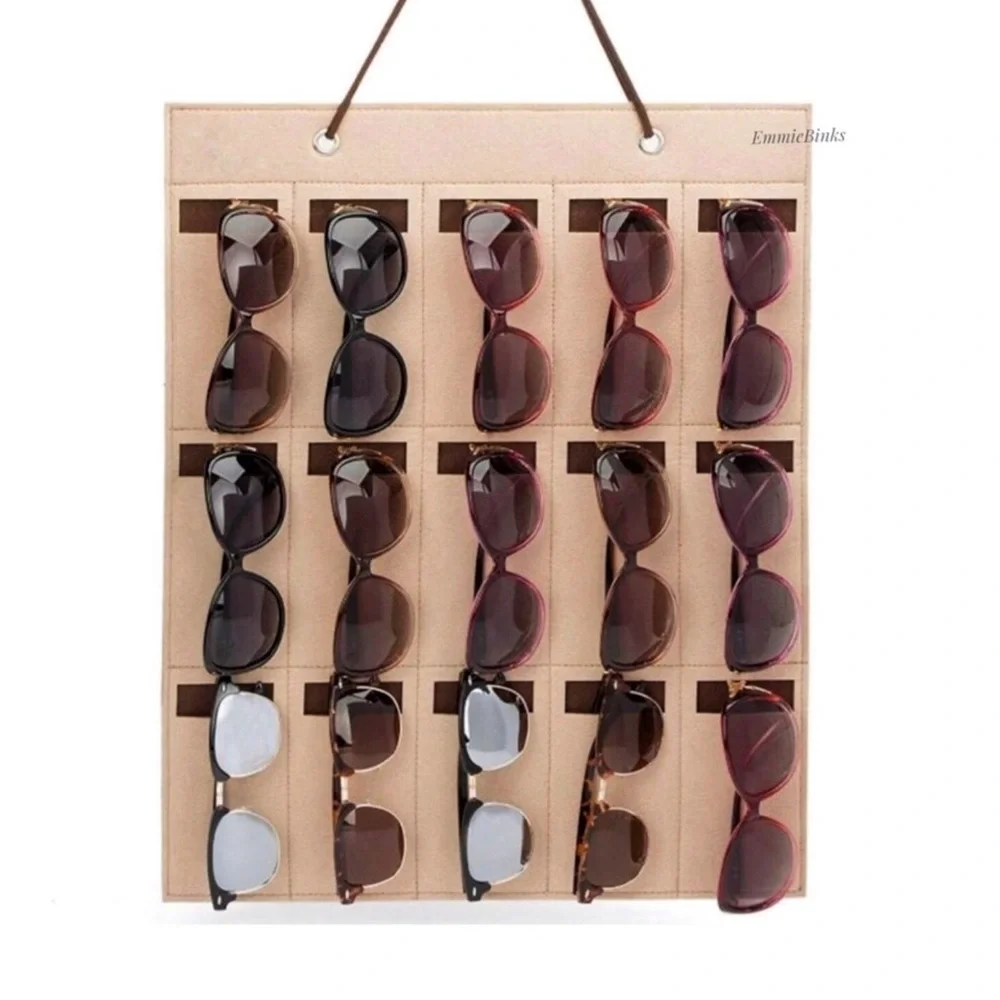 New Felt Sunglasses / Eyeglasses Holder / Wall Organizer & Storage